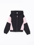 Hooded Girls' Zippered Sweatshirt