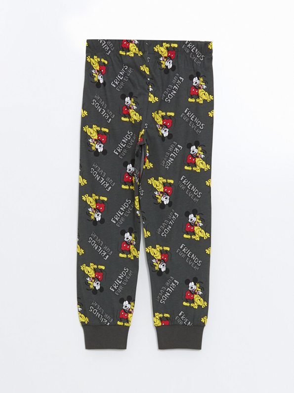 LCW Kids Grey Mickey Mouse Print Boys Pajama Set