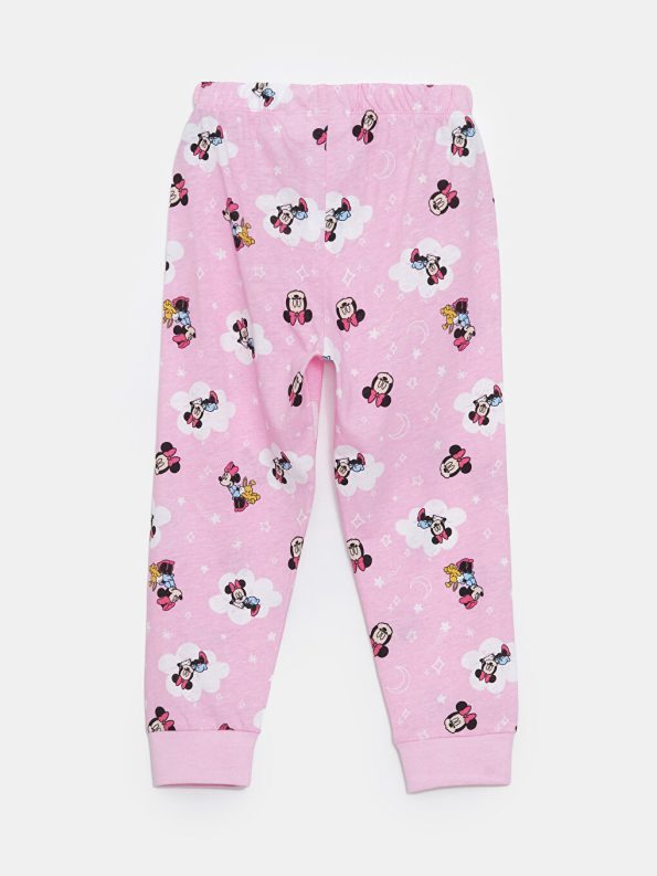 LCW Kids Pink Minnie Mouse Printed Girls Pajama Set