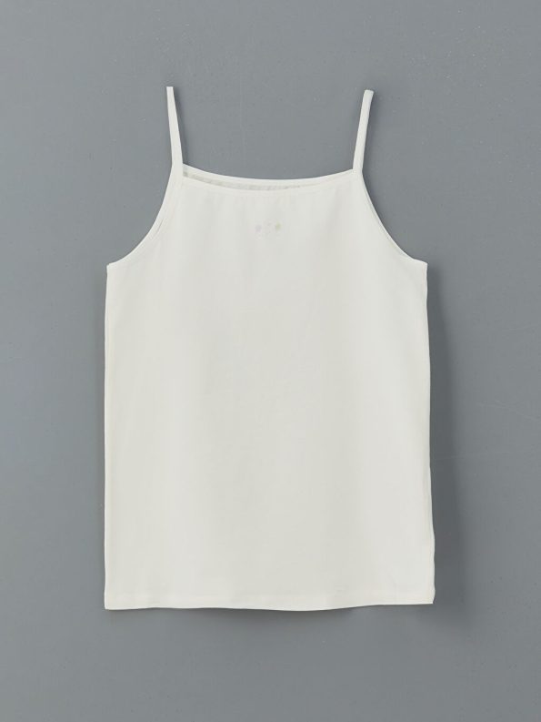 Square Neck Floral Girls' Tank Top Set