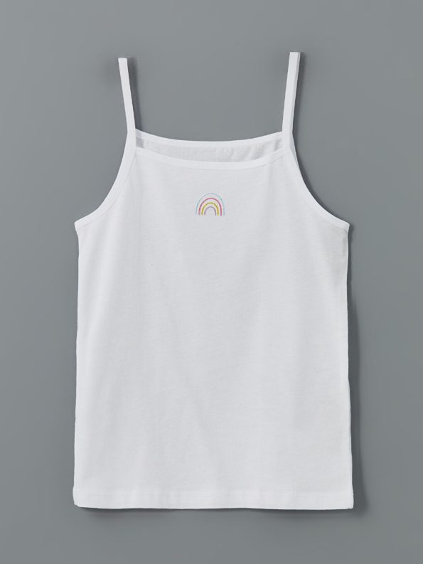 Square Neck Girls' Tank Top Set