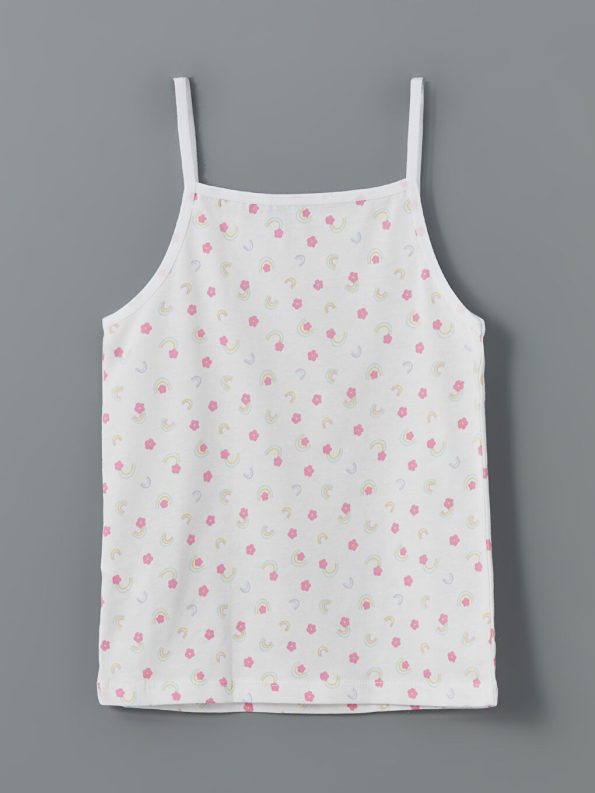 Square Neck Girls' Tank Top Set