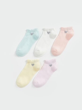 Girls' Ankle Socks Set of 5