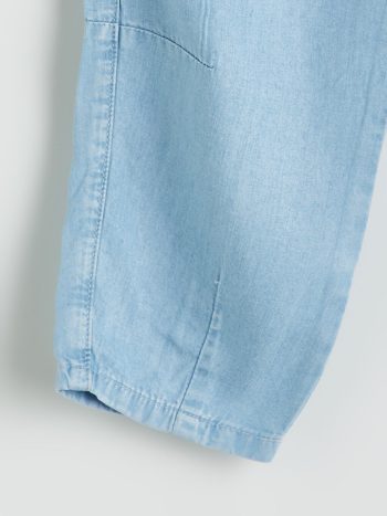 LCW Kids Blue Elastic Waist Girl's Balloon Jeans