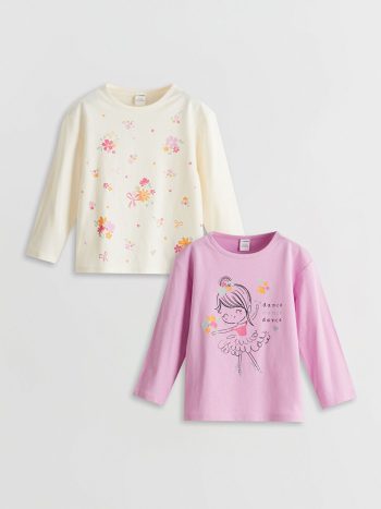 Girls' long-sleeved blouse 2 Pice