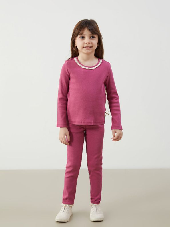 Cherry Print Girls' Jogger Pants