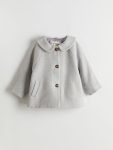 LCW Kids Grey Baby Collar Fleece Coat for Girls