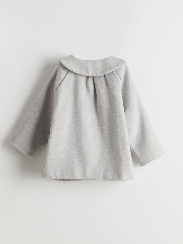 LCW Kids Grey Baby Collar Fleece Coat for Girls