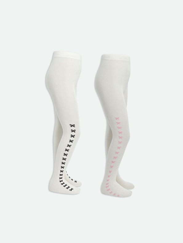 Basic Girls' Thin Tights 2-Pack