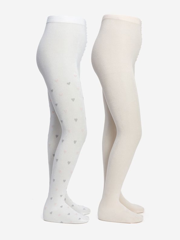 Basic Girls' Tights 2-Pack