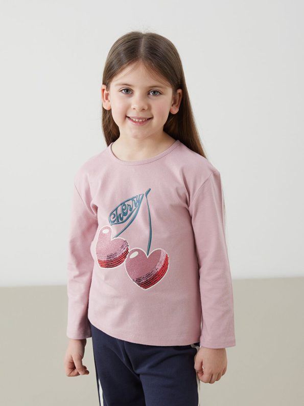 Girls' long-sleeved blouse