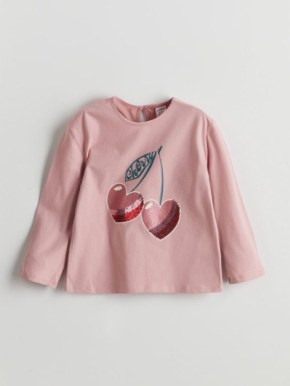 Girls' long-sleeved blouse