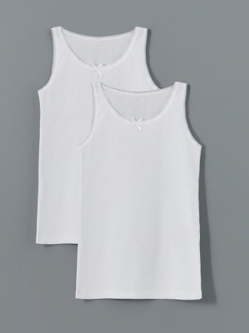 Square Neck Girls' Tank Top Set of 5