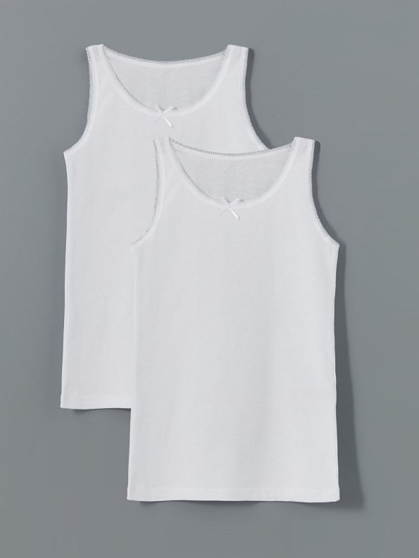 Square Neck Girls' Tank Top Set of 5