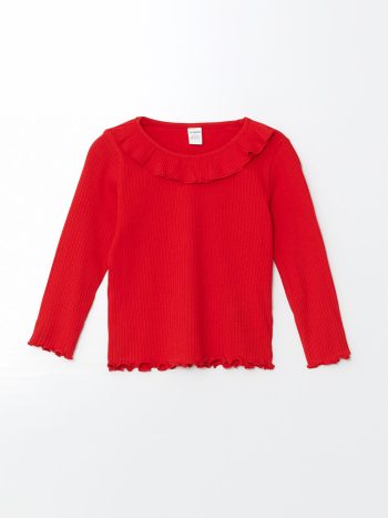 Girls' long-sleeved blouse