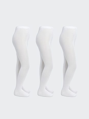 Patterned Girl's Thin Tights 2-Pack