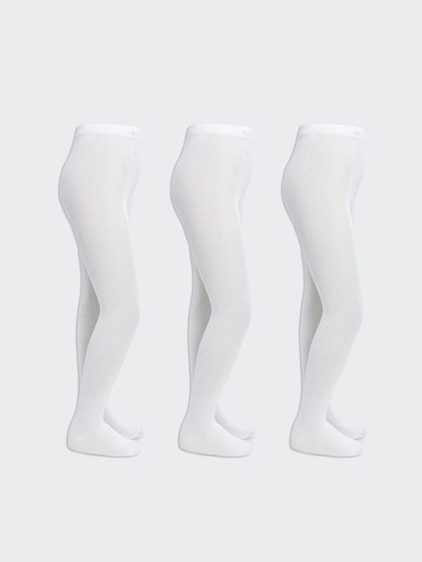 Patterned Girl's Thin Tights 2-Pack