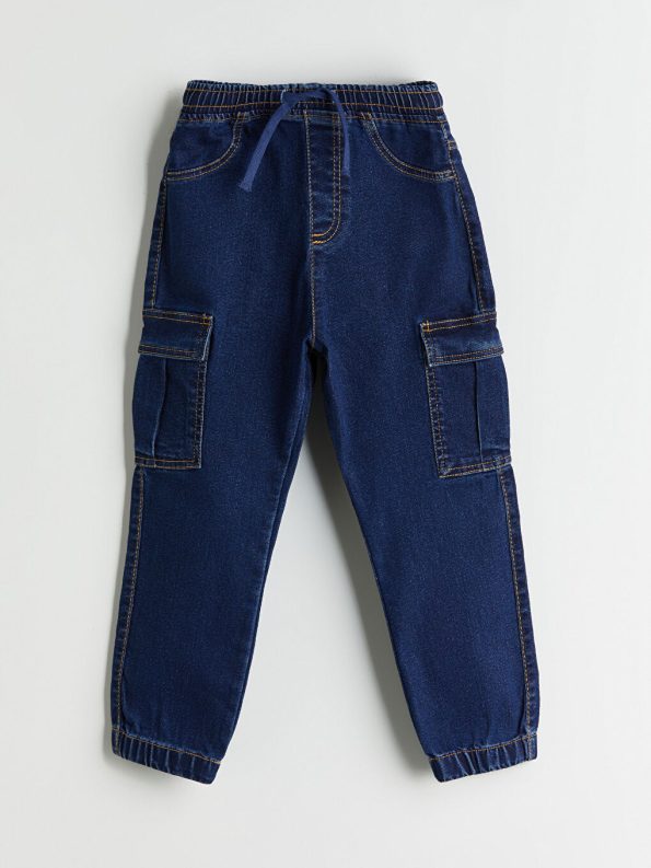LCW Kids Indigo Boys' Elastic Waist Jogger Jeans