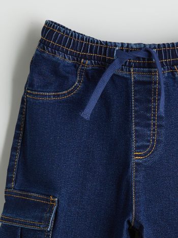LCW Kids Indigo Boys' Elastic Waist Jogger Jeans