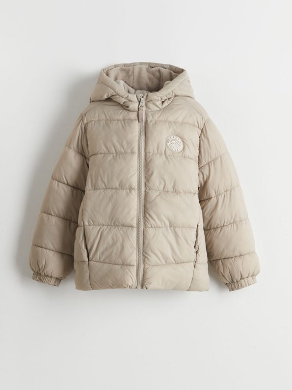 LCW Kids Beige Hooded Boys Puffer Jacket