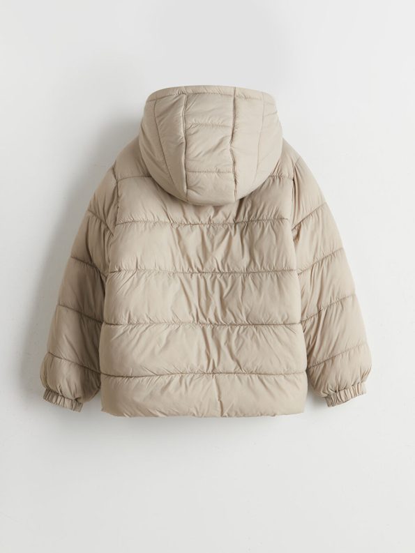 LCW Kids Beige Hooded Boys Puffer Jacket