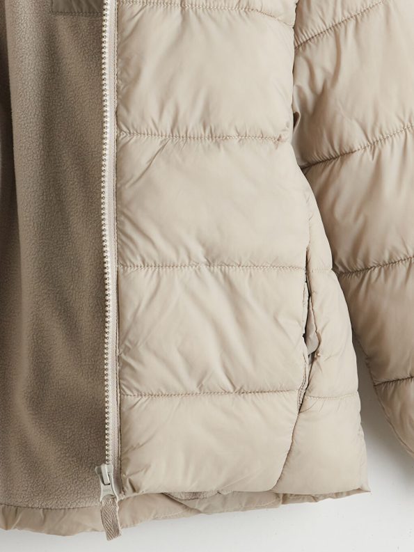 LCW Kids Beige Hooded Boys Puffer Jacket