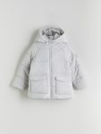 LCW Kids Grey Hooded Lined Boys Jacket