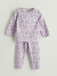LC WAIKIKI Purple Patterned Girls' Pajama Set