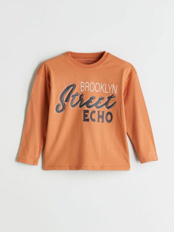 LCW Kids Orange Crew Neck Boys T-Shirt Set of 3