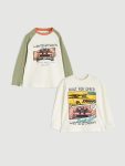 Boys' Printed Crew Neck Sweatshirt