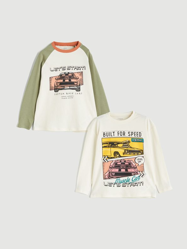 Boys' Printed Crew Neck Sweatshirt