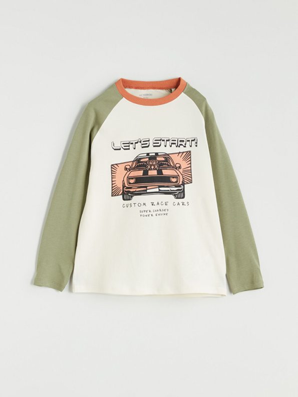 Boys' Printed Crew Neck Sweatshirt