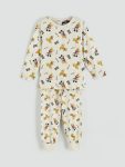LCW Kids Beige Mickey Mouse Printed Boys Pajama Set