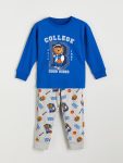LCW Kids Blue Bear Print Boys' Pajama Set