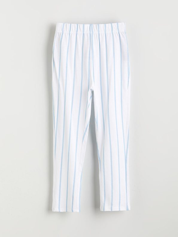 LCW Kids Blue Shirt Collar Boys Pajama Set