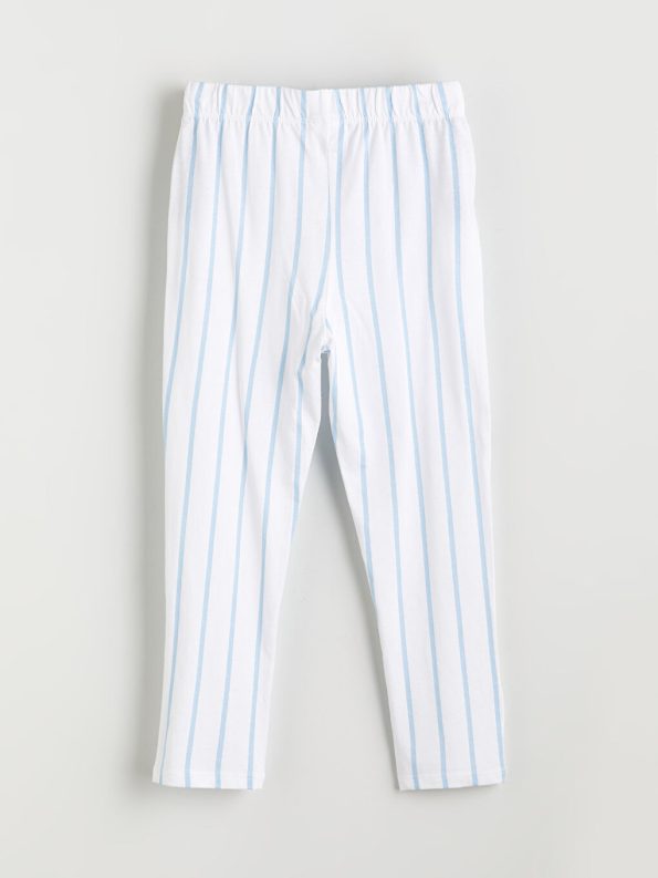 LCW Kids Blue Shirt Collar Boys Pajama Set