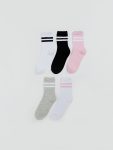 Patterned Girls' Ankle Socks Set of 5