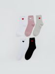 Striped Girls' Ankle Socks Set of 5