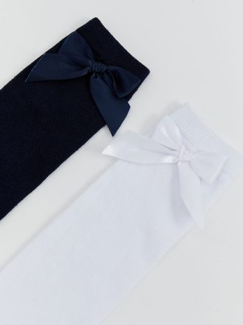 Basic Knee-High Socks for Girls - Set of 2