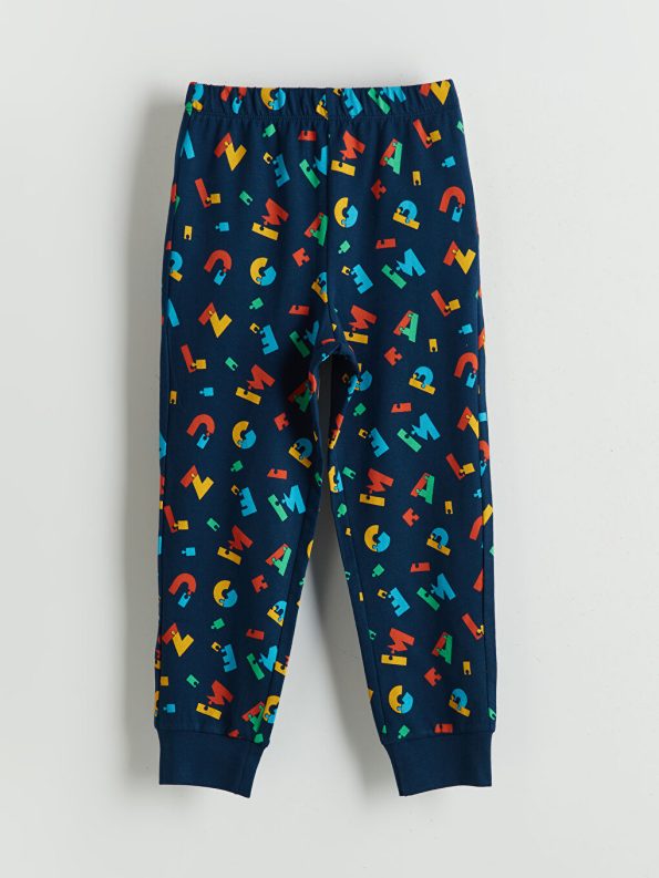 LCW DREAM Navy Blue Printed Boys Pajama Set