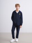 LCW Kids Navy Blue Hooded Fenerbahçe Printed Boys Sweatshirt and Pants Set