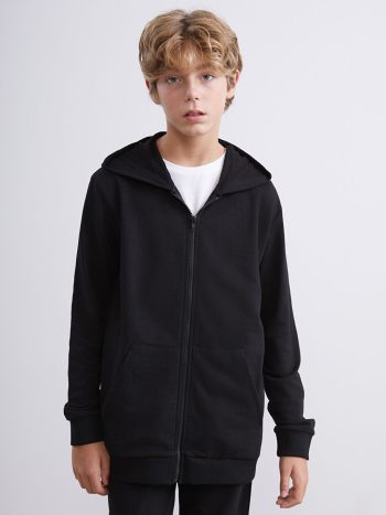 LCW Kids Black Hooded Boys Tracksuit