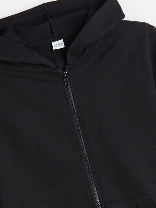 LCW Kids Black Hooded Boys Tracksuit