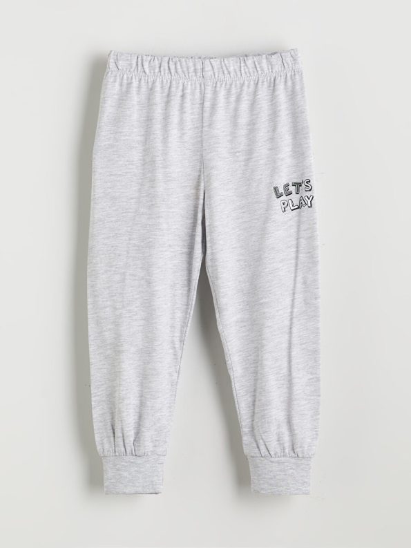 LCW Kids Gray Elastic Waist Boys Pajama Bottoms 2-Pack