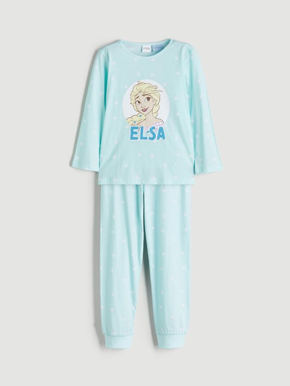LCW Kids Blue Elsa Print Girls Pajama Set