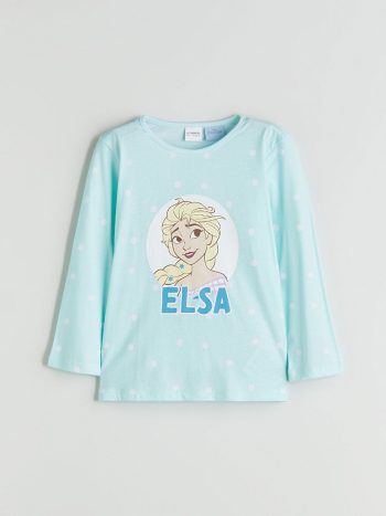 LCW Kids Blue Elsa Print Girls Pajama Set