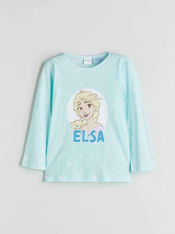 LCW Kids Blue Elsa Print Girls Pajama Set