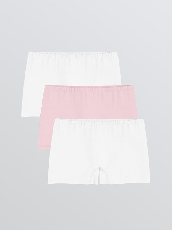 Teddy Bear Print Girls' Underwear Set of 3