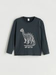 Striped Polo Collar Sweatshirt for Boys