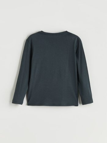 Striped Polo Collar Sweatshirt for Boys